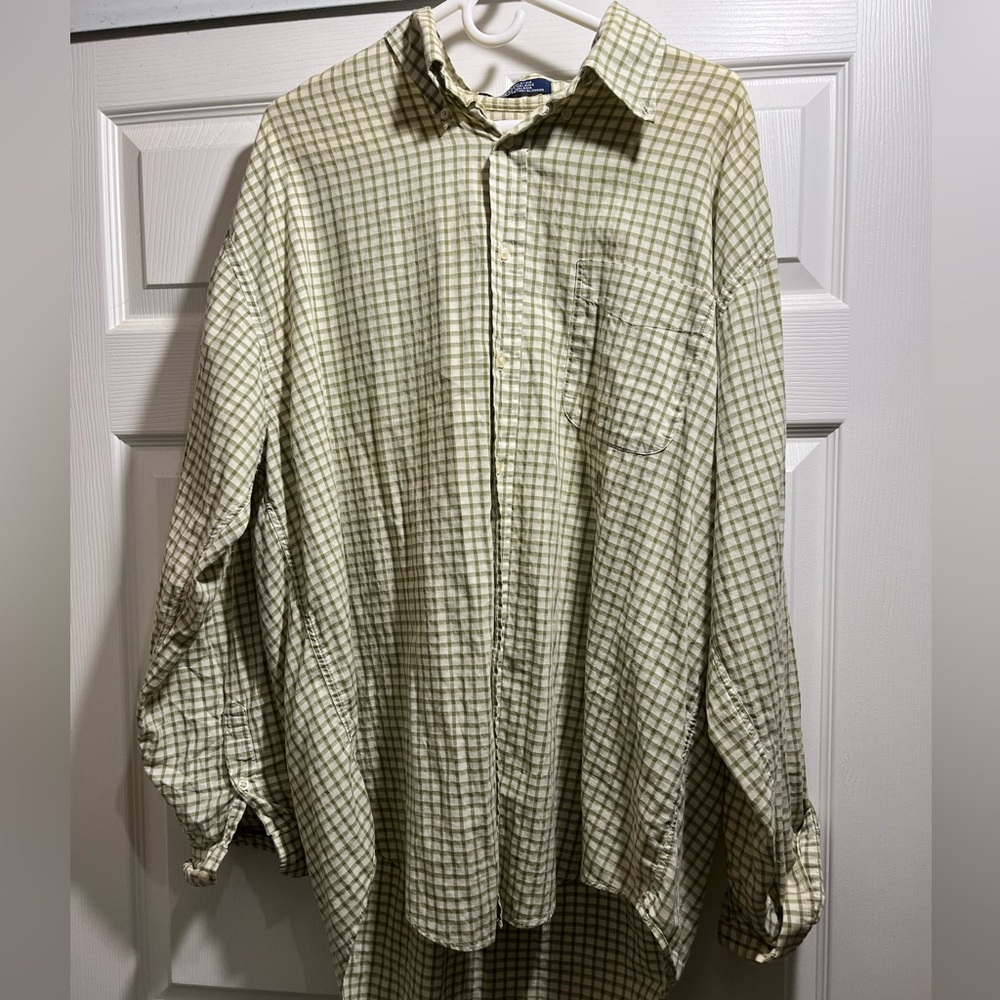 Vintage mens tommy hilfiger plaid button up